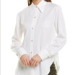 Vince white button down shirt